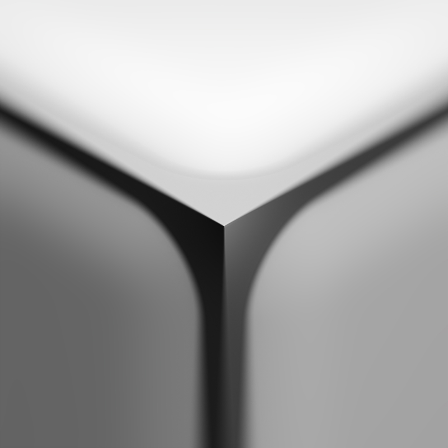 Close-up view of the metallic corner joinery of a geothermal heat pump enclosure